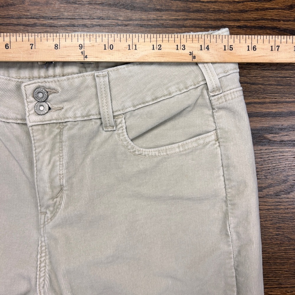 Levis 526 Slender Boot Corduroy Pants Beige Cream Size 10M Mid Rise Bootcut Y2K - Picture 5 of 10